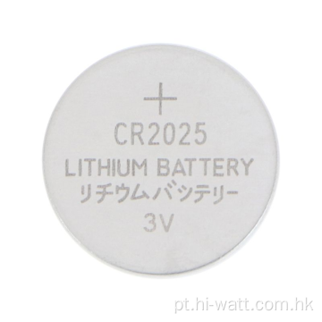 Bateria de lítio de longa duração com célula botão CR2025 HW